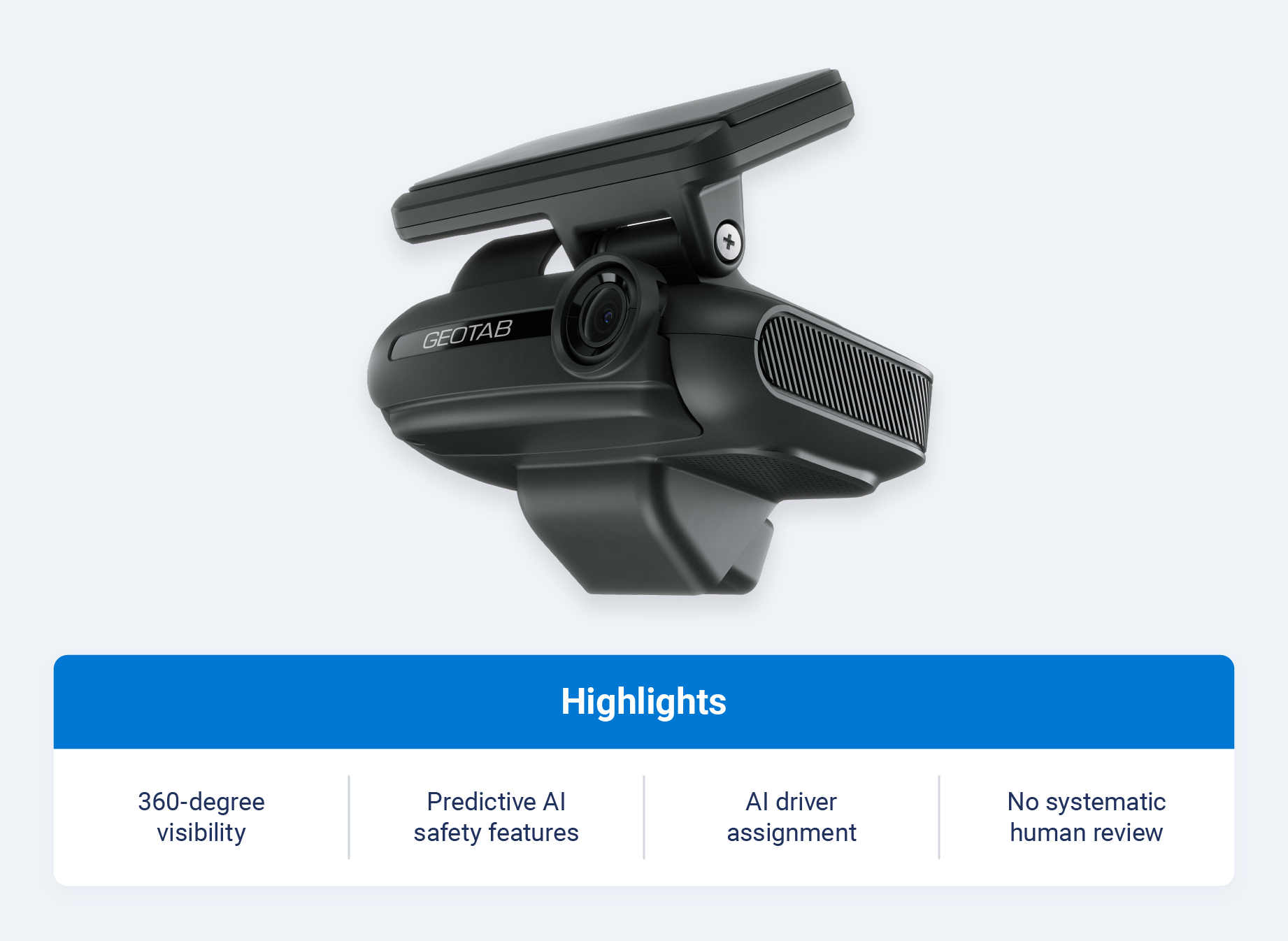 Geotab GO Focus Pro multi-camera device, official product image