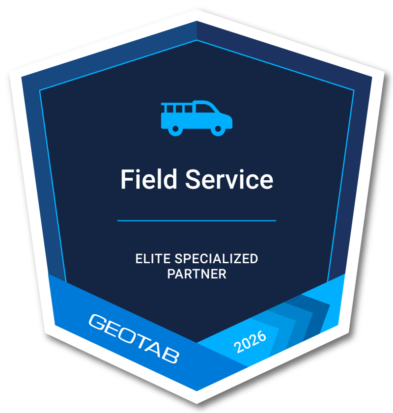Geotab 2026 Field Service Elite Specialized Partner badge