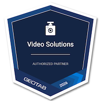 Geotab 2026 Video Solutions Authorized Partner badge